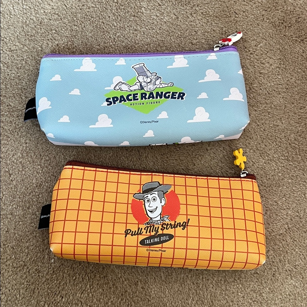 Buzz Lightyear and Woody pouches Pencil Cases set - Picture 2 of 7